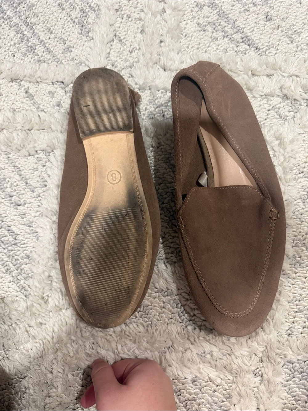 a new day Taupe Suede Loafers